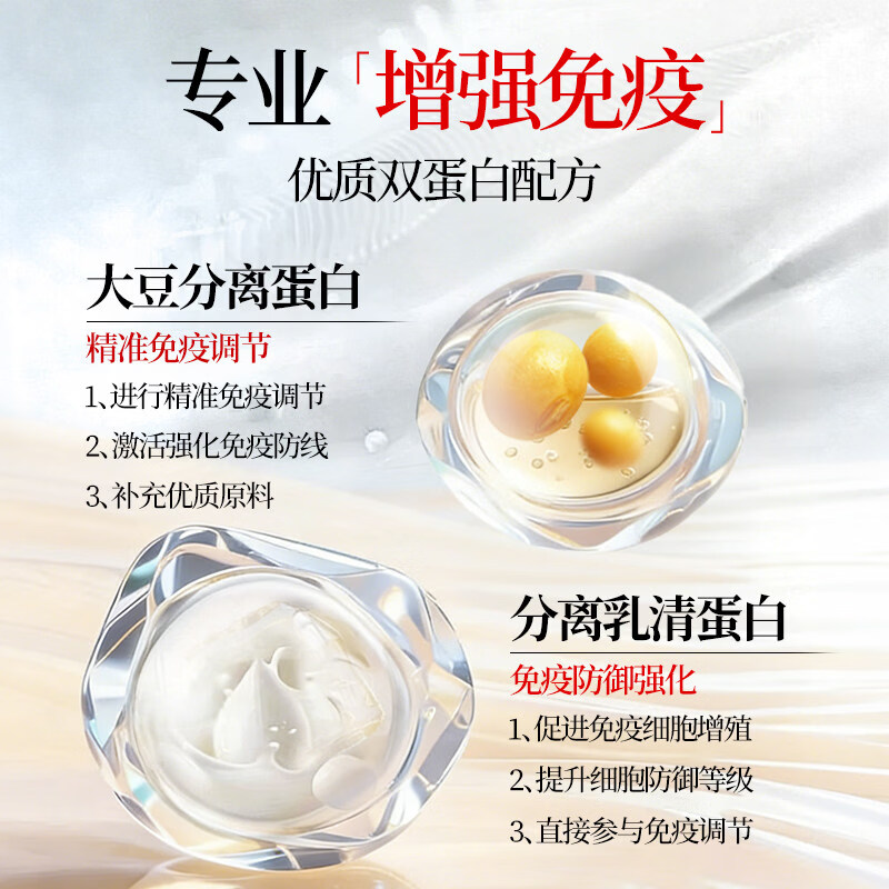 黄金搭档蛋白粉正品 0蔗糖增强免疫力 乳清蛋白双蛋白中老年人营养粉蓝帽 500g*2罐 【1个礼袋】术后保健补品 【蓝帽认证】