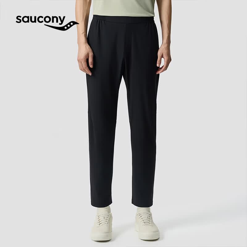 SAUCONY索康尼新品彭于晏同款男26年新品都市生活系列梭织长裤 正黑色 L
