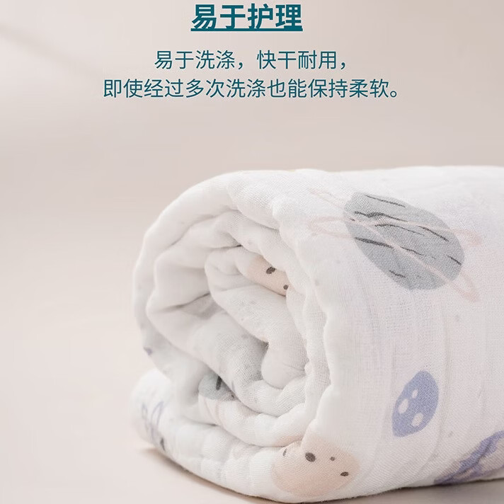 LOVE TO dream新生婴儿包巾包单包被宝宝抱被浴巾超软吸水毛巾80*80cm 澳洲云兔连帽浴巾80*80cm