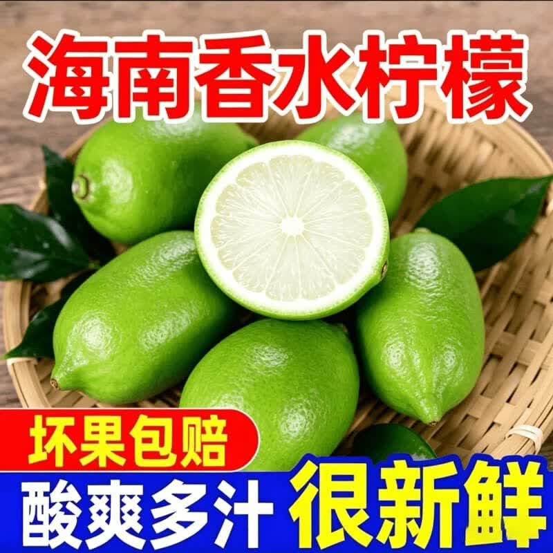 【产地批发价】海南无籽香水青柠檬鲜果整箱当季水果奶茶店专用 海南无籽香水柠檬【独立包装】 超值小果【50-80克】约9-15个果【约1.5-2斤】