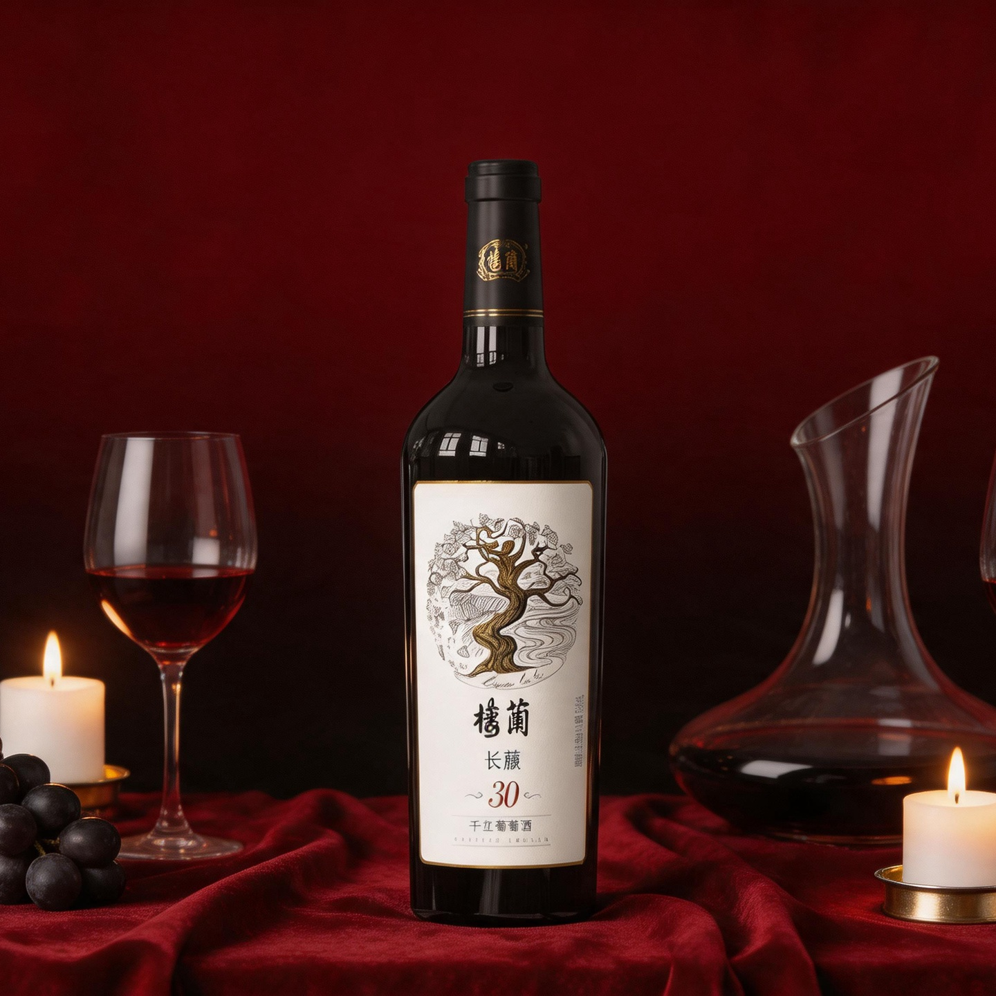 樓蘭楼兰酒庄长藤深根系列产品干红葡萄酒750ml*6支整箱装新疆产区 楼兰长藤30 整箱750ml*6支