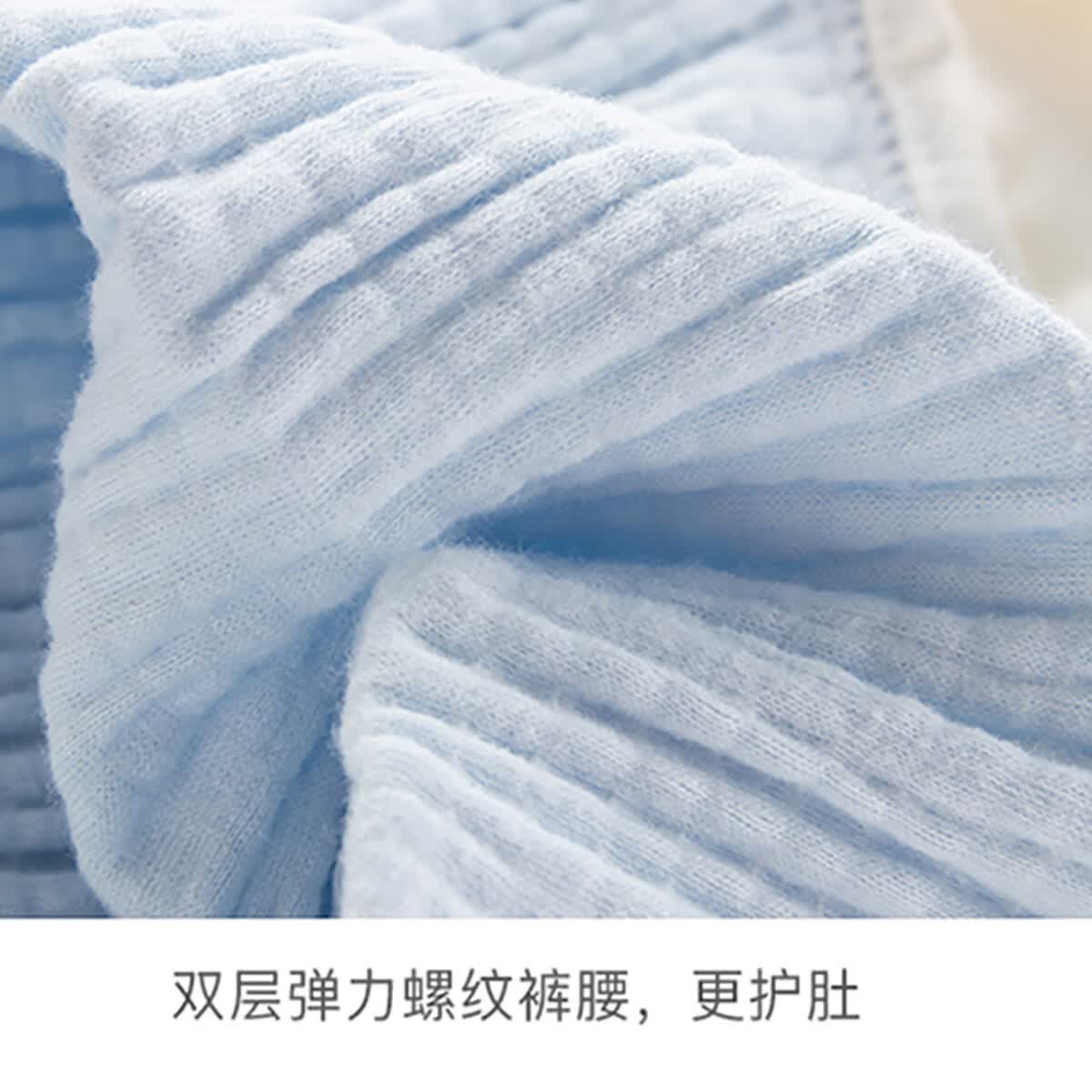 欢喜小熊【清仓】宝宝裤子婴儿男童休闲裤女童短裤童装 高腰包屁裤蓝 59