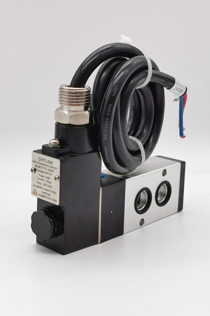 防爆型板式电磁阀4m310-10/08气动蝶阀执行器气控阀防爆线圈 防爆线圈