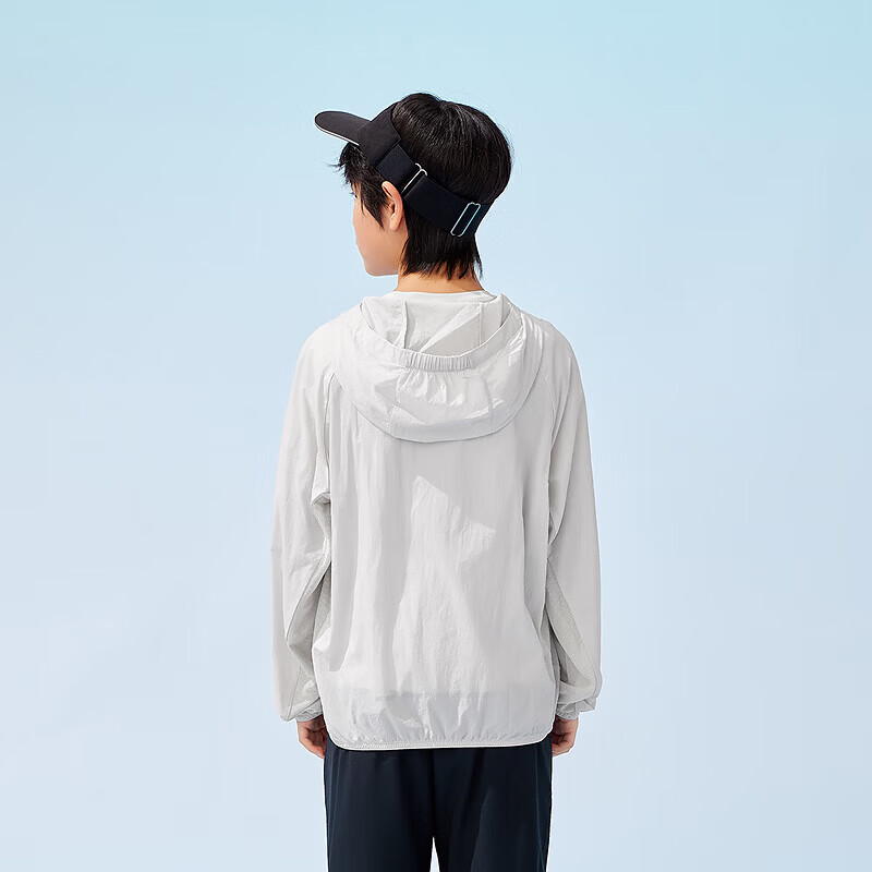 亚瑟士(asics)童装夏新男女儿童UPF50+冰蝉翼防晒衣梭织透气外套【奥莱专享价】 8003驼色 150