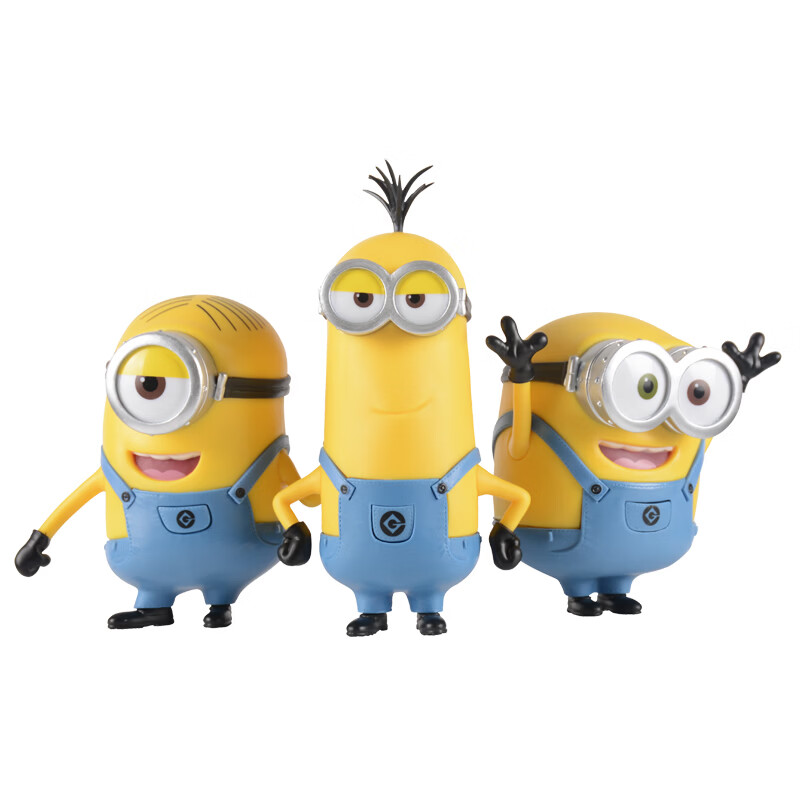 DESPICABLE ME MINION MADE正版小黄人公仔手办模型摆件发声玩具神偷奶爸系列节日生日礼物 发声凯文