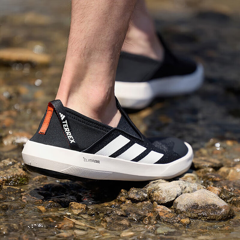 阿迪达斯（adidas）清风溯溪鞋男鞋女鞋户外排水防滑耐磨一脚穿运动鞋徒步鞋涉水鞋 JI3502 清风面料/马牌外底/可涉水  41