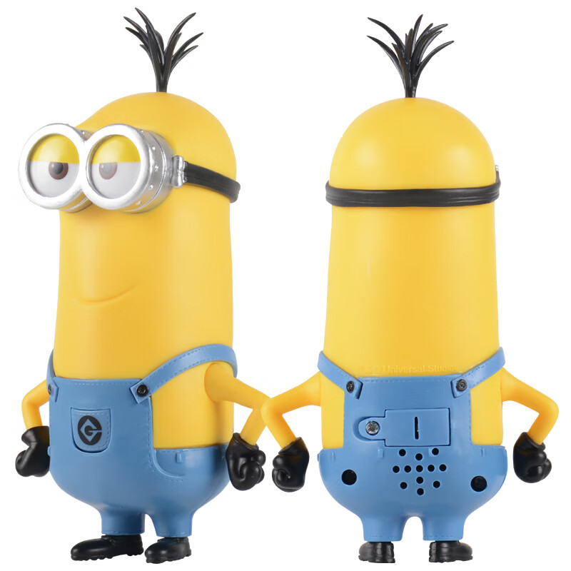 DESPICABLE ME MINION MADE正版小黄人公仔手办模型摆件发声玩具神偷奶爸系列节日生日礼物 发声凯文