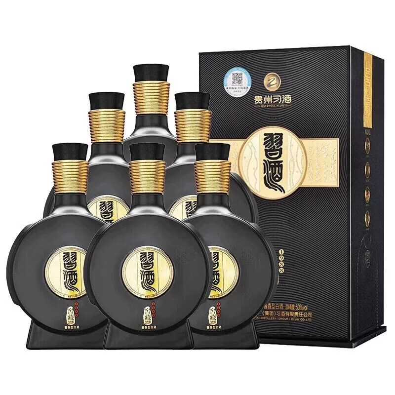 习酒窖藏1988 酱香型白酒 53度 500ml*6瓶 整箱装 原箱发货 宴请 送礼 53度 500mL 1瓶 窖藏1988