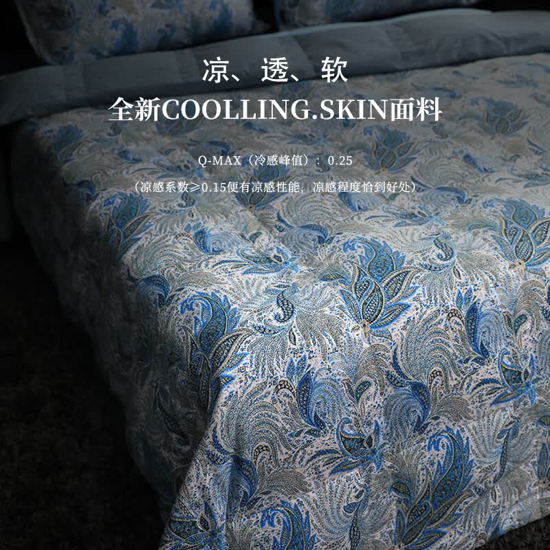宜庭ESTEEM/宜庭艾米莉的夏日凉感可水洗鹅绒夏凉被被子【专柜同款】 200*230cm
