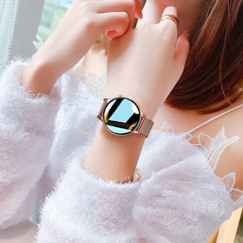 华为手机通用2026新款年智能手表女士watch心率血压监测蓝牙礼物移动电源 顶配版满天星金微信QQ提醒+接听