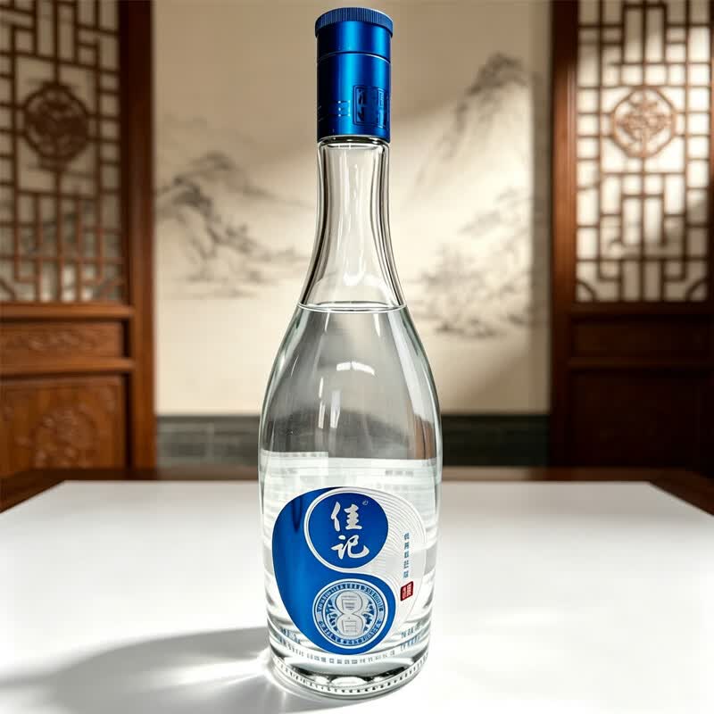 佳记青白酒2025版 老窖池酿造浓香型纯粮白酒 礼盒装 52度 500mL 1瓶