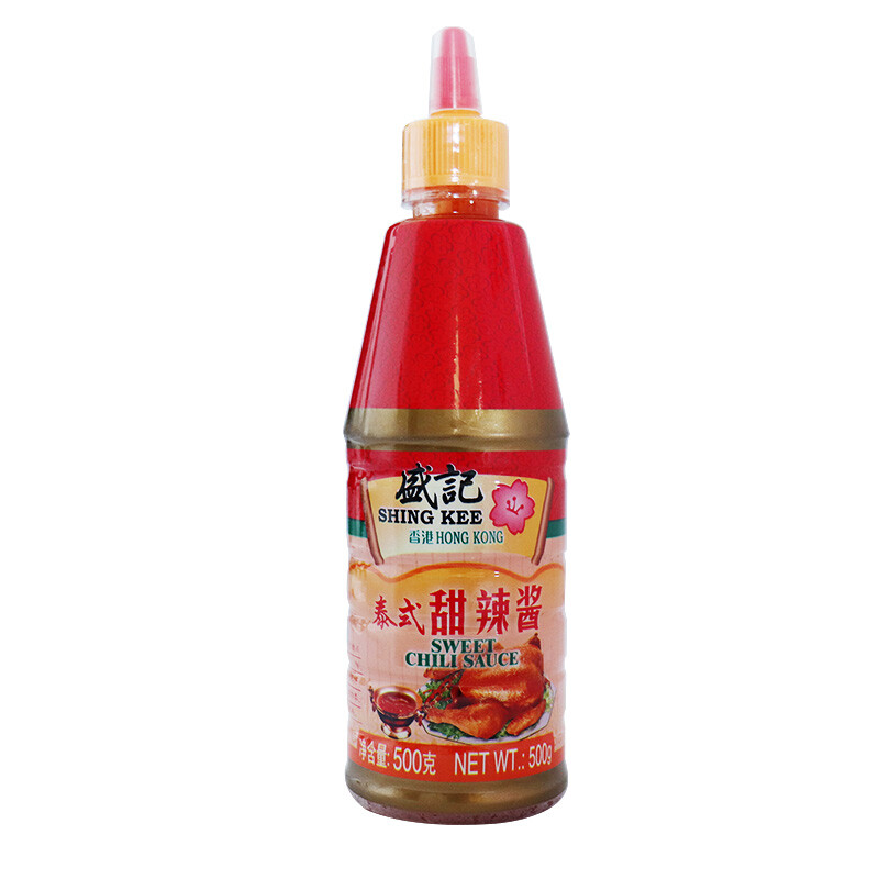 盛记 泰式甜辣酱500g*2瓶 挤压瓶装烤冷面手抓饼酱薯条炸鸡酱