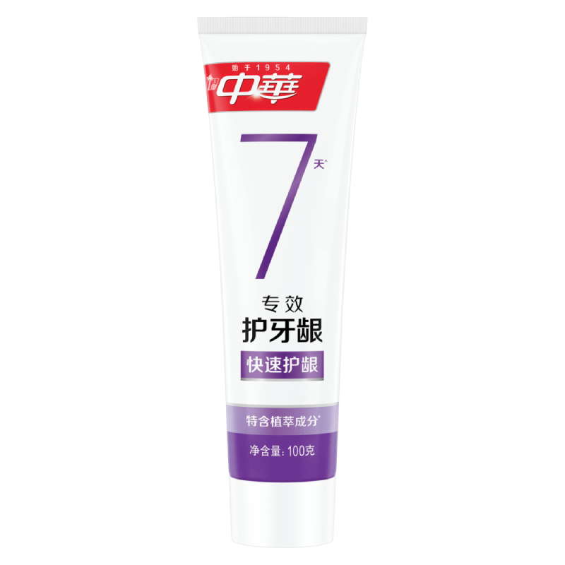 中华专效护龈牙膏7天改善牙龈不适草本植萃100g*1支