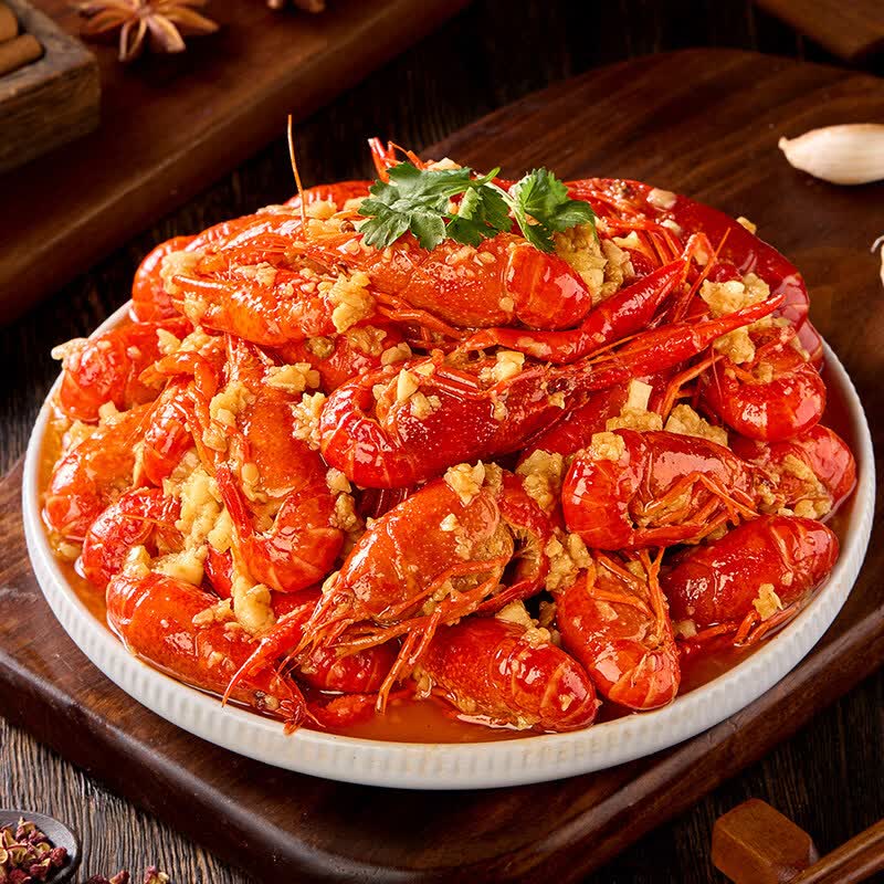 baoqi 湖北特产礼盒麻辣蒜蓉小龙虾藕带送礼加热即食大号液氮锁鲜大虾 湖北特产泡藕带【1600克装礼盒装】