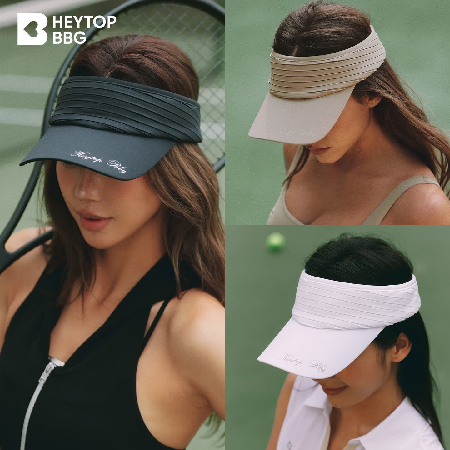 heytopbbg【减法精英】2026夏季新款网球帽女防晒遮阳运动空顶帽 极光白昼
