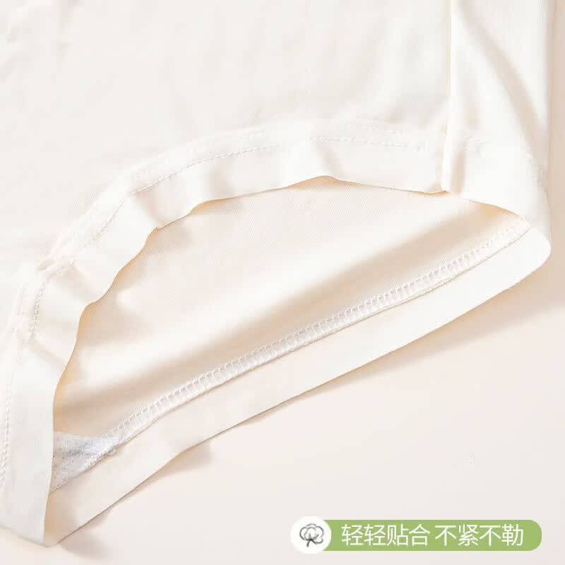 顶瓜瓜7A抗菌桑蚕丝女士内裤舒适透气柔软底档无痕夏季新款三角 浅蓝+米黄+奶杏+白色 【4条装】 XL 【120-140斤】