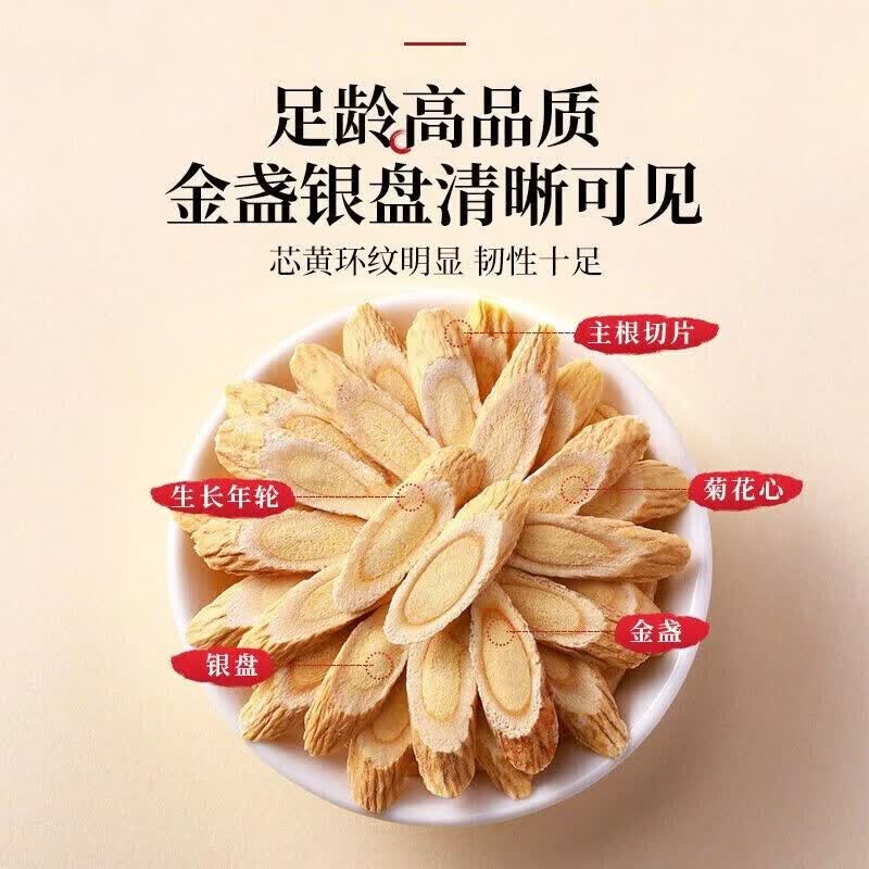 同仁堂（TRT）甘肃岷县核心产区黄金产区有效成分足黄芪味纯正拒绝硫磺原色原味 200g*4罐