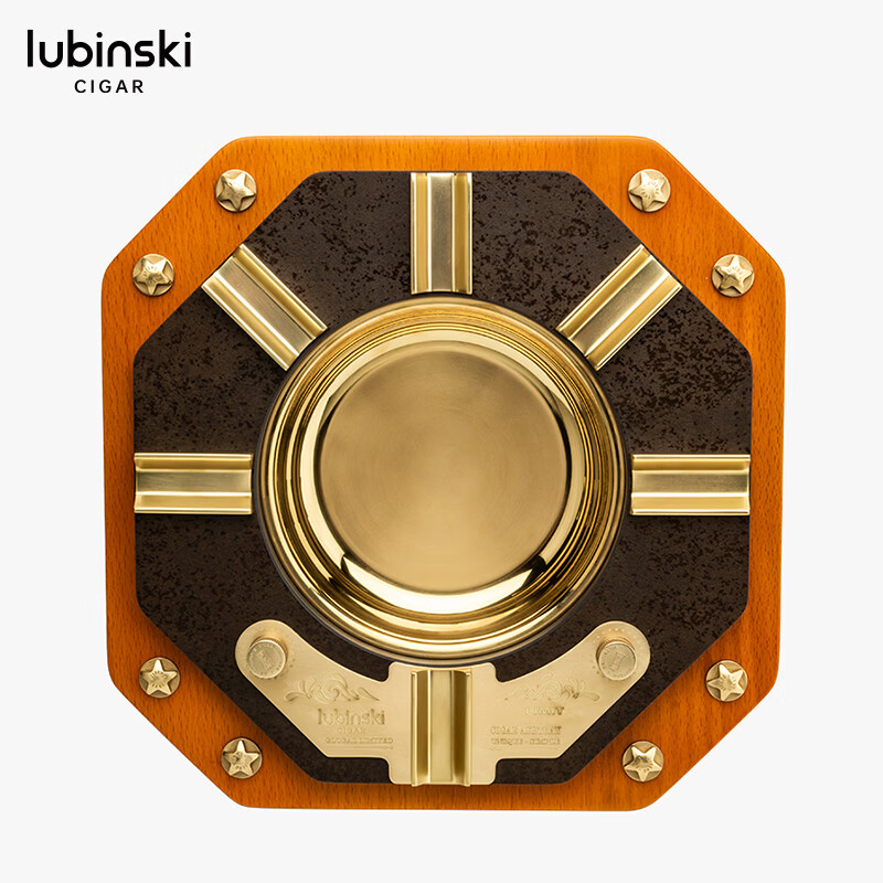 COLIBRI烟具店Lubinski鲁宾斯基六人位实木总裁雪茄烟灰缸家用办公室用 总裁