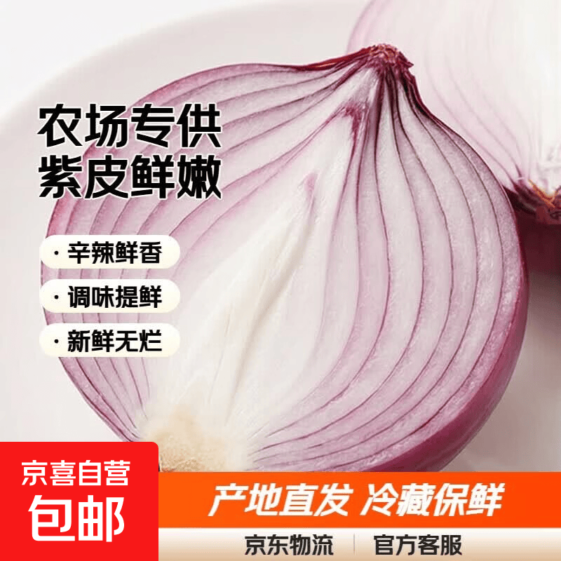 【东东农场专供】新鲜河南洋葱紫皮圆葱大个洋葱头产地发货 【东东农场专供】紫皮洋葱带箱5斤（净重4.5斤）