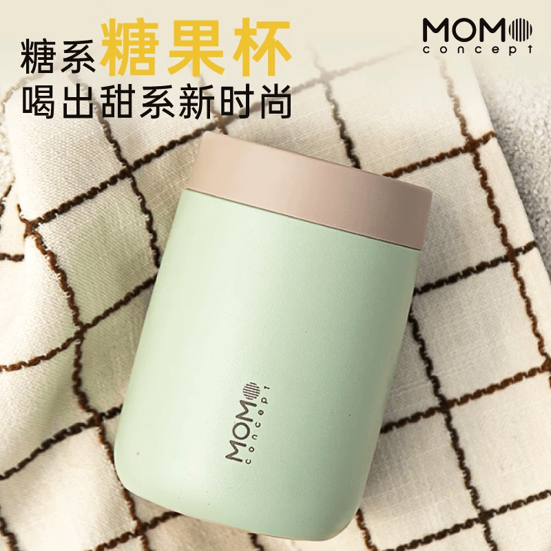 MOMOCONCEPT保温杯女款高颜值momo大肚杯送生日礼物咖啡杯便携水杯保温水杯子