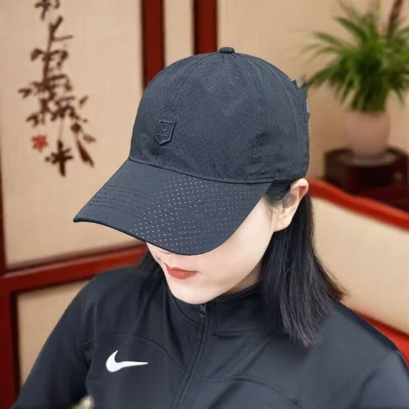 炫世柠檬防晒帽子男女同款速干透气孔夏户外百搭休闲运动网眼防晒遮阳帽子 白色 均码