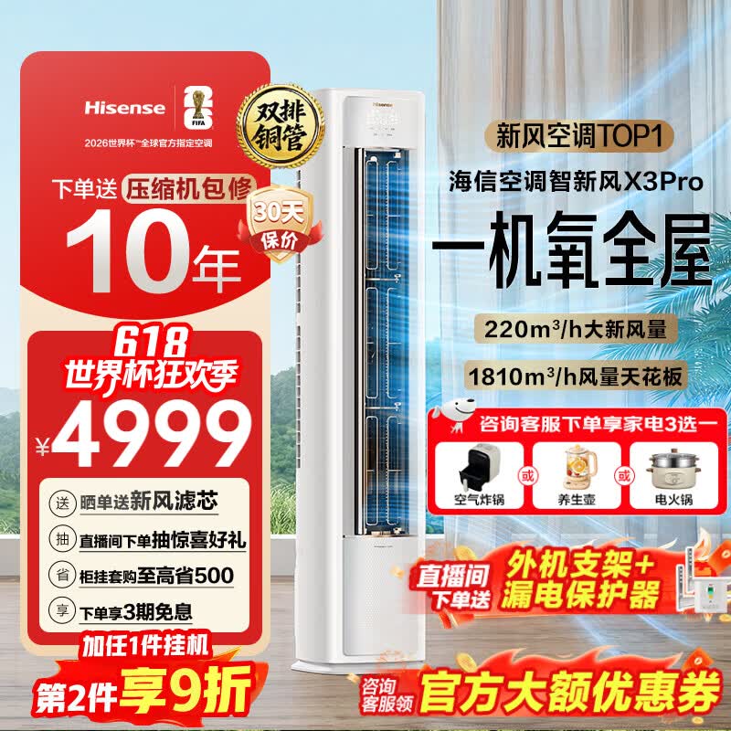 ���� �·�յ�X3Pro ��3ƥ һ����Ч 72LW/X300Pro-X1 ��ʽ��� AIʡ�� �����·� 4957.01Ԫ(������)