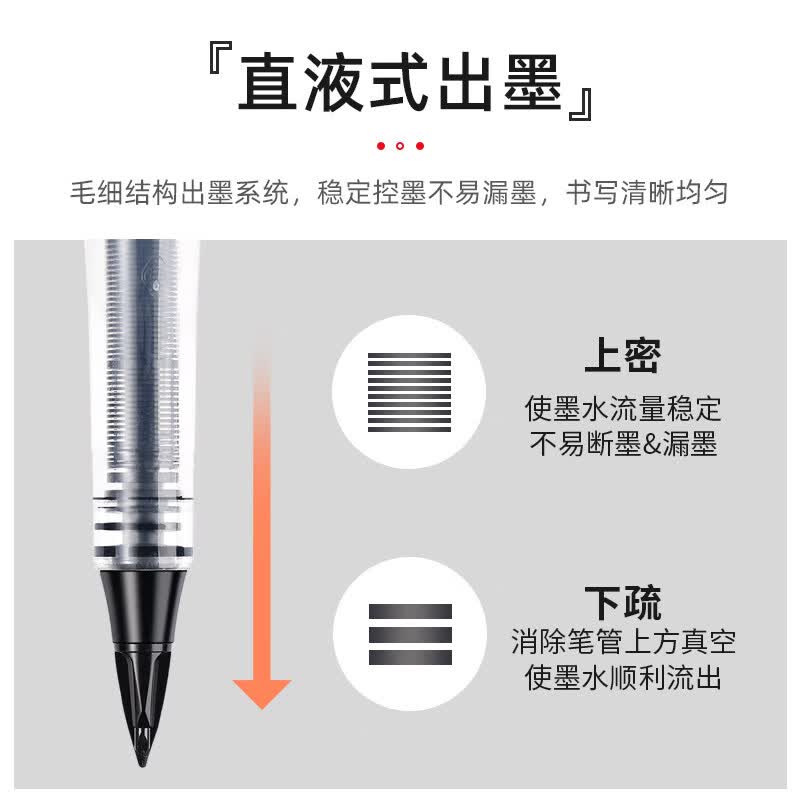 派通(Pentel )商务大班签字笔TRJ50软头鸭嘴笔漫画手绘创意勾线笔MLJ20替芯草图速写直液式 【签字笔】黑色
