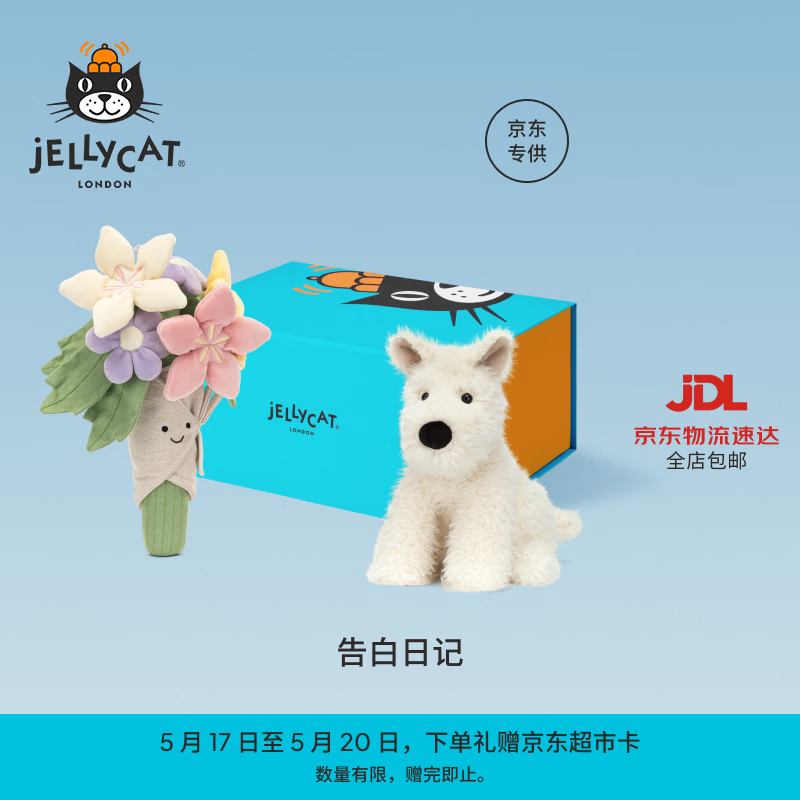 Jellycat告白日记礼盒毛绒玩具娃娃公仔玩偶新婚送礼520礼物 告白日记