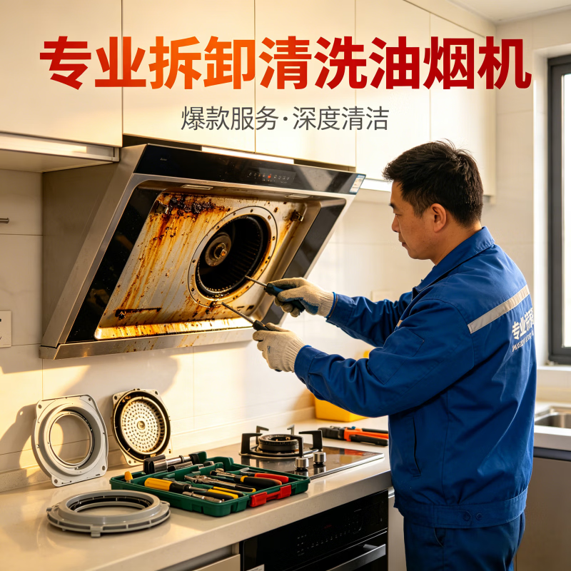 油烟机清洗 油烟机深度清洗 抽油烟机清洗 专业清洗油烟机 专业油烟机清洗 油烟机风轮清洗 油烟机滤网清洗 油烟机拆洗+冰箱清洗