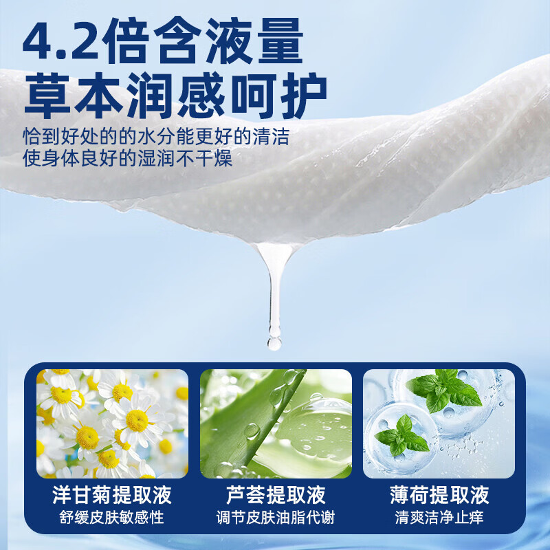 简禾(jianhe)中老年人护理湿巾卧床成人专用擦屁股洗屁股湿纸巾家庭实惠装 【护理湿巾】 80抽 3包