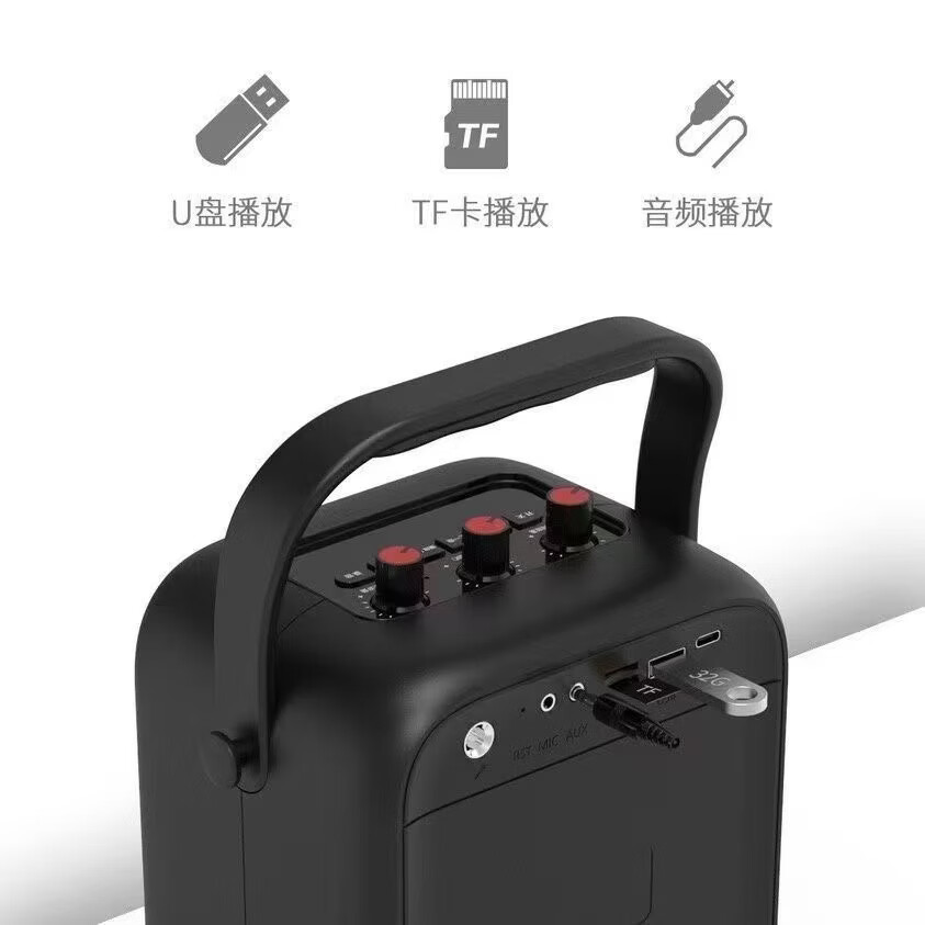 扩威(callvi)CallVi扩威 W5手持无线麦克风户外唱歌K歌广场舞音响 教师导游小蜜蜂扩音器耳麦蓝牙音箱带TWS功能 型号W5音箱+无线耳麦 蓝牙版