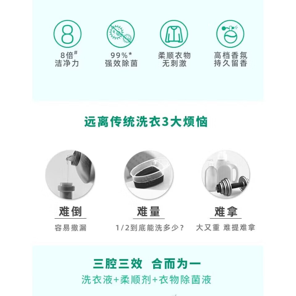 易享家洗衣凝珠300g装3效合一持久留香浓缩深层洁净柔顺除菌 3合1超浓缩精华1 300g