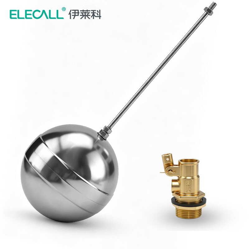 伊莱科(ELECALL)不锈钢浮球开关 水位控制器耐高温直塞式液位开关浮球阀6分