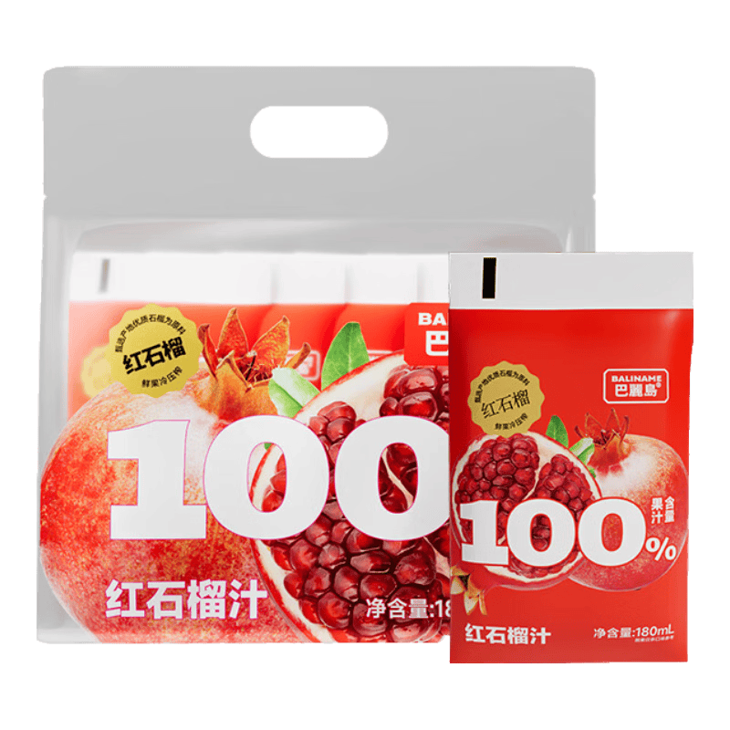 巴麗岛番石榴汁180ml*10袋  0脂解腻 聚会清甜饮品  临期清仓