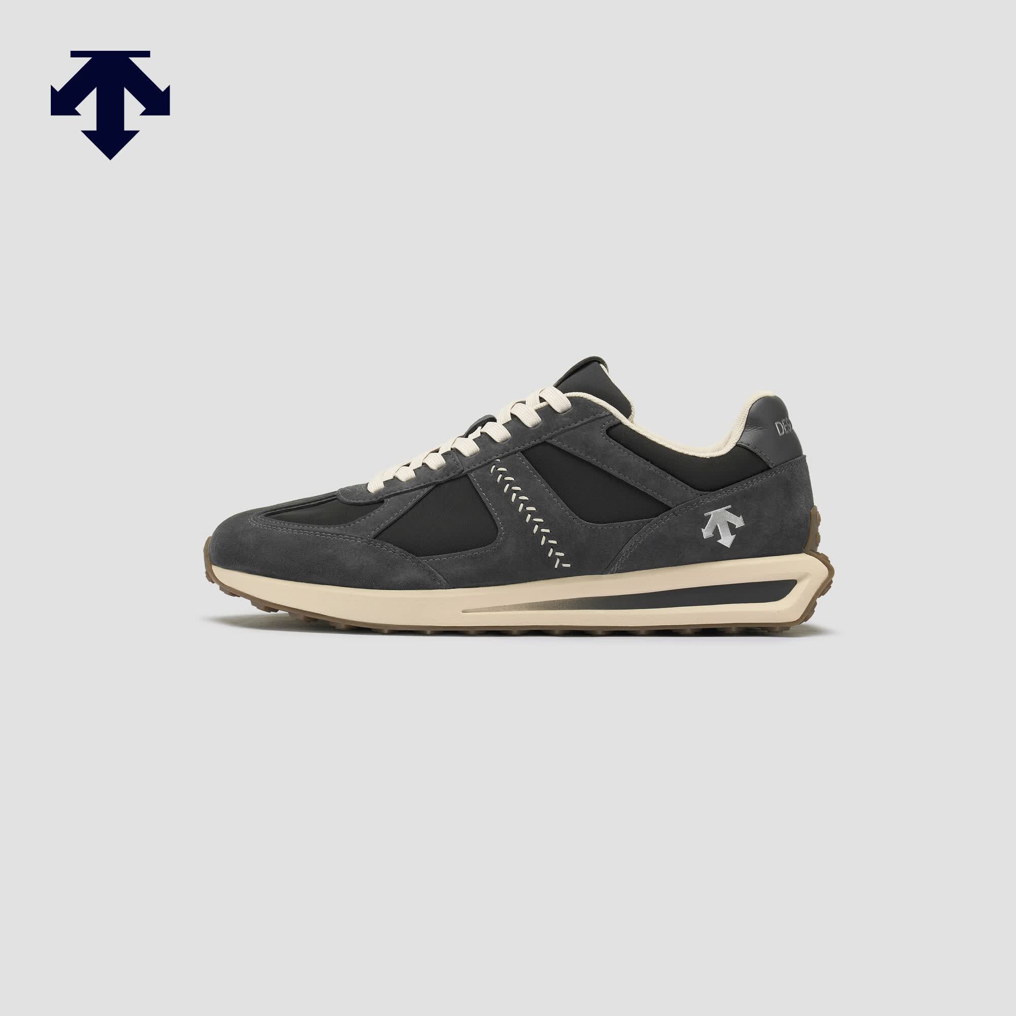 迪桑特（DESCENTE）CYCLING男女款CHRON VELO缓震舒适透气运动休闲鞋 D6231CSN15-男子-BK-黑色 41