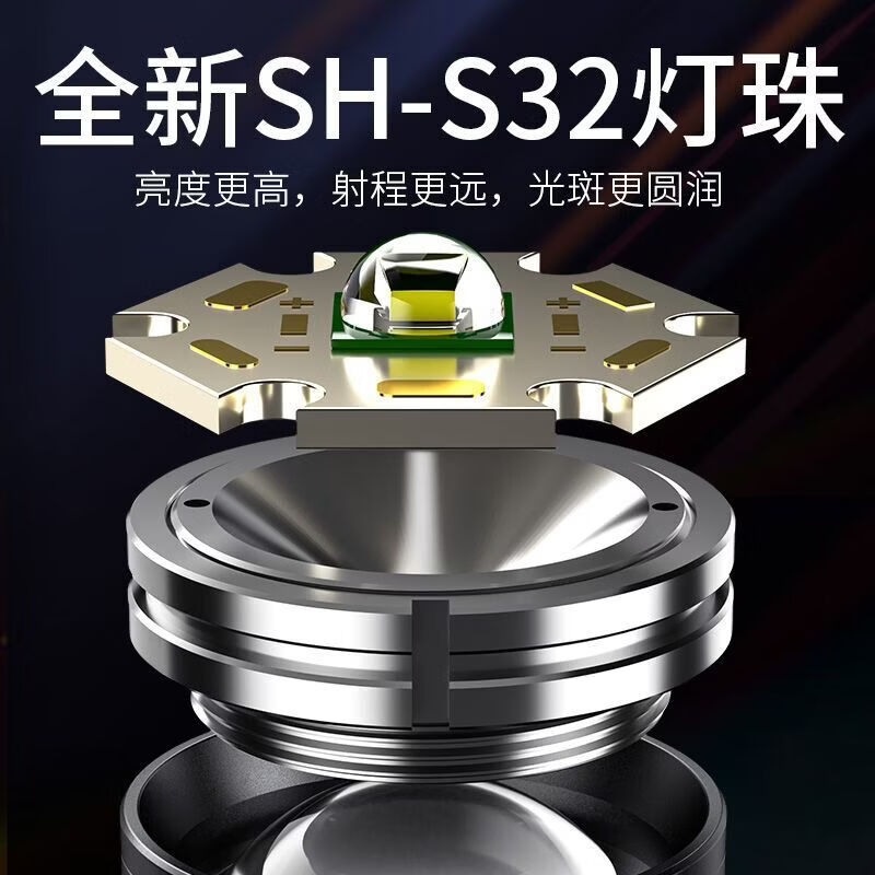 神火(SupFire)M19强光手电筒超亮充电户外镭射巡逻家用远射超长续航氙气灯