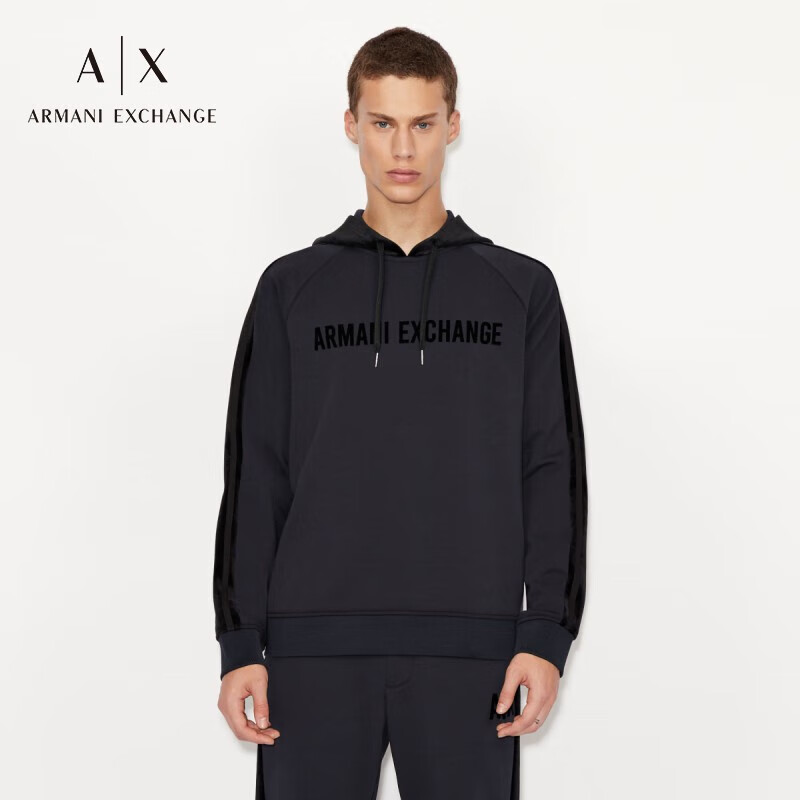 阿玛尼armani exchange【礼物】ax男士logo卫衣