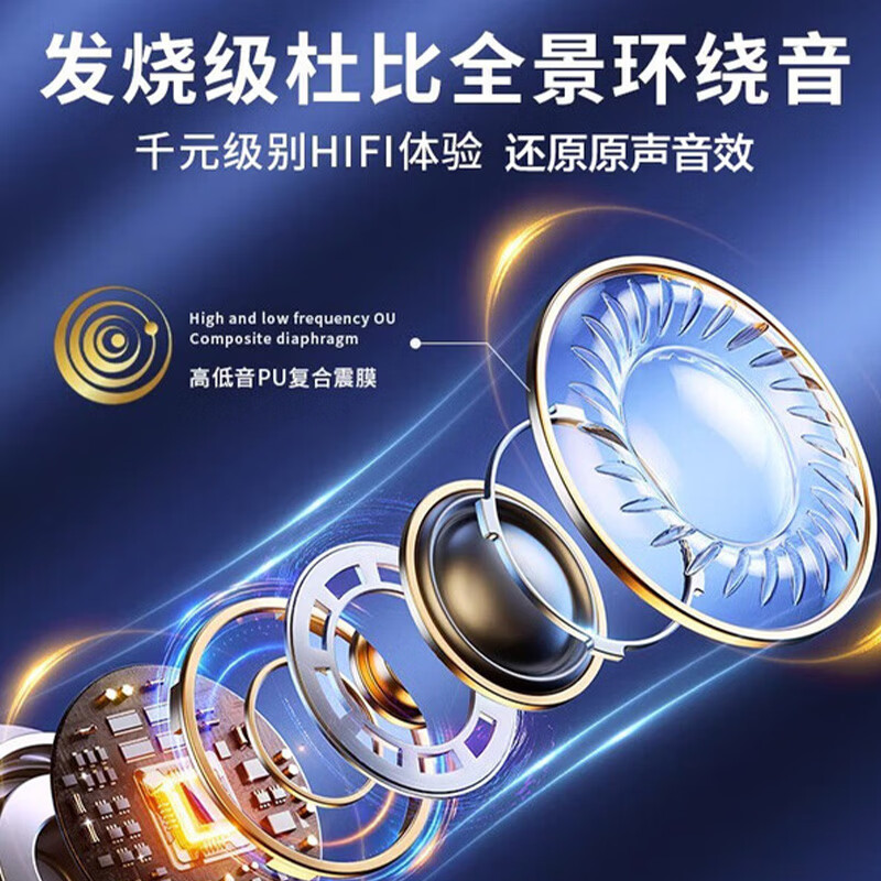 华强北【直营正品丨2026新款】蓝牙耳机Airplus2二代无线适配苹果iPhone17/16/半入耳式超长续航高音质 二代纯原版【外观1:1+三真电量】