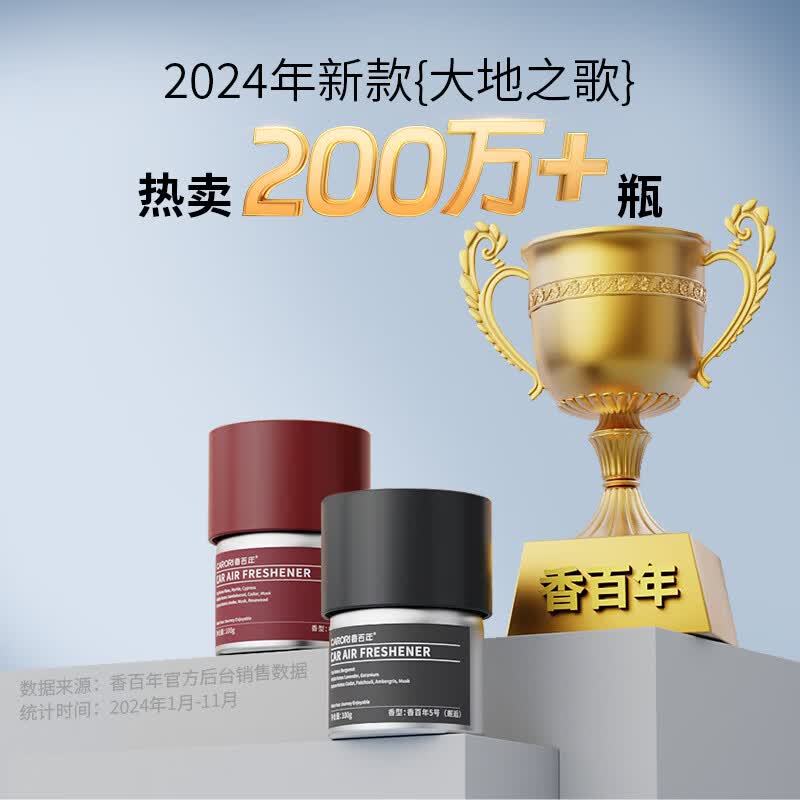 香百年车载香薰固体香膏持久留香汽车香薰高级车载香水香氛汽车除异味 邂逅*1【大牌同香】