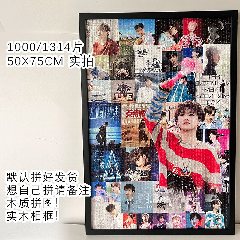 汪苏泷拼图周边应援300片/1314片粉丝专属闺蜜同学朋友生日礼物 1314片拼图不含相框