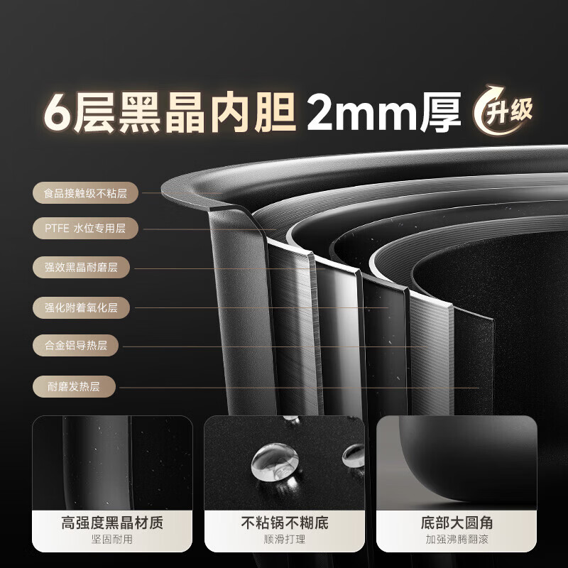 米家IH电饭煲S1-3L/4L/5L 家用多功能电饭锅电磁加热烈焰灶釜预约保温附蒸笼 米家IH电饭煲S1 3L 【1级节效】