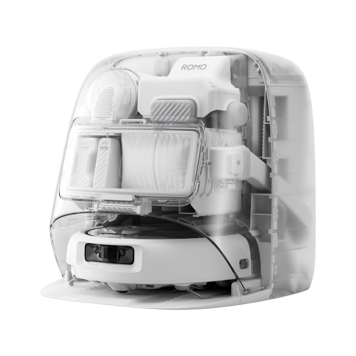 大疆DJI 【超级品牌日】 ROMO2系列扫地机器人AI超幅扫拖一体清洗自动清洁 ROMO P2水箱版【无需安装】