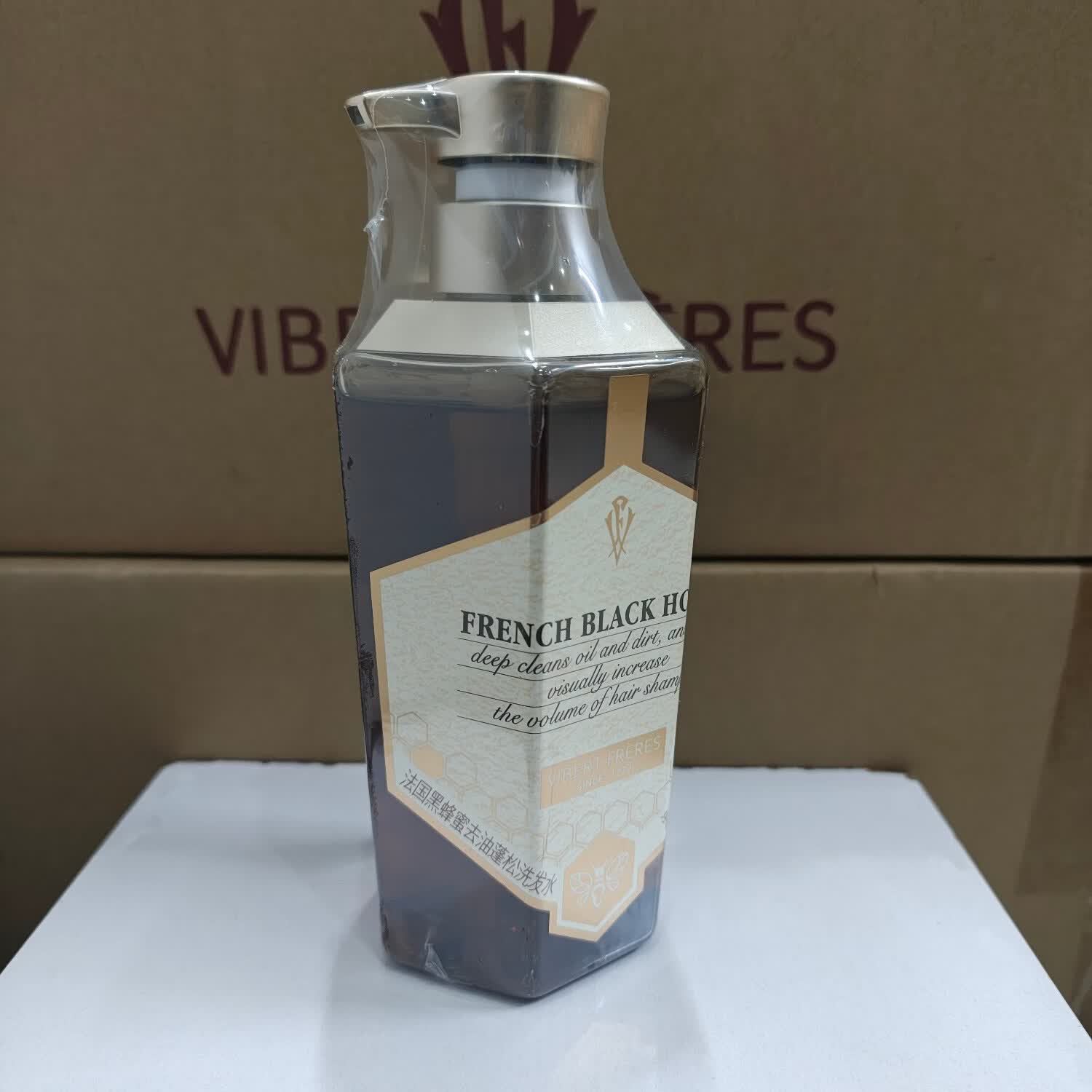 薇弗法国VF薇弗花蜜洗发水柔顺顺滑改善毛躁强韧发丝洗护沐套装正品 黑蜂蜜去油蓬松洗发水500ml