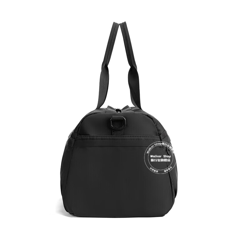 Walker Shop品牌旅行包男干湿分离健身包训练包大容量出差行李包单肩斜跨包 黑色25L【独立鞋仓】