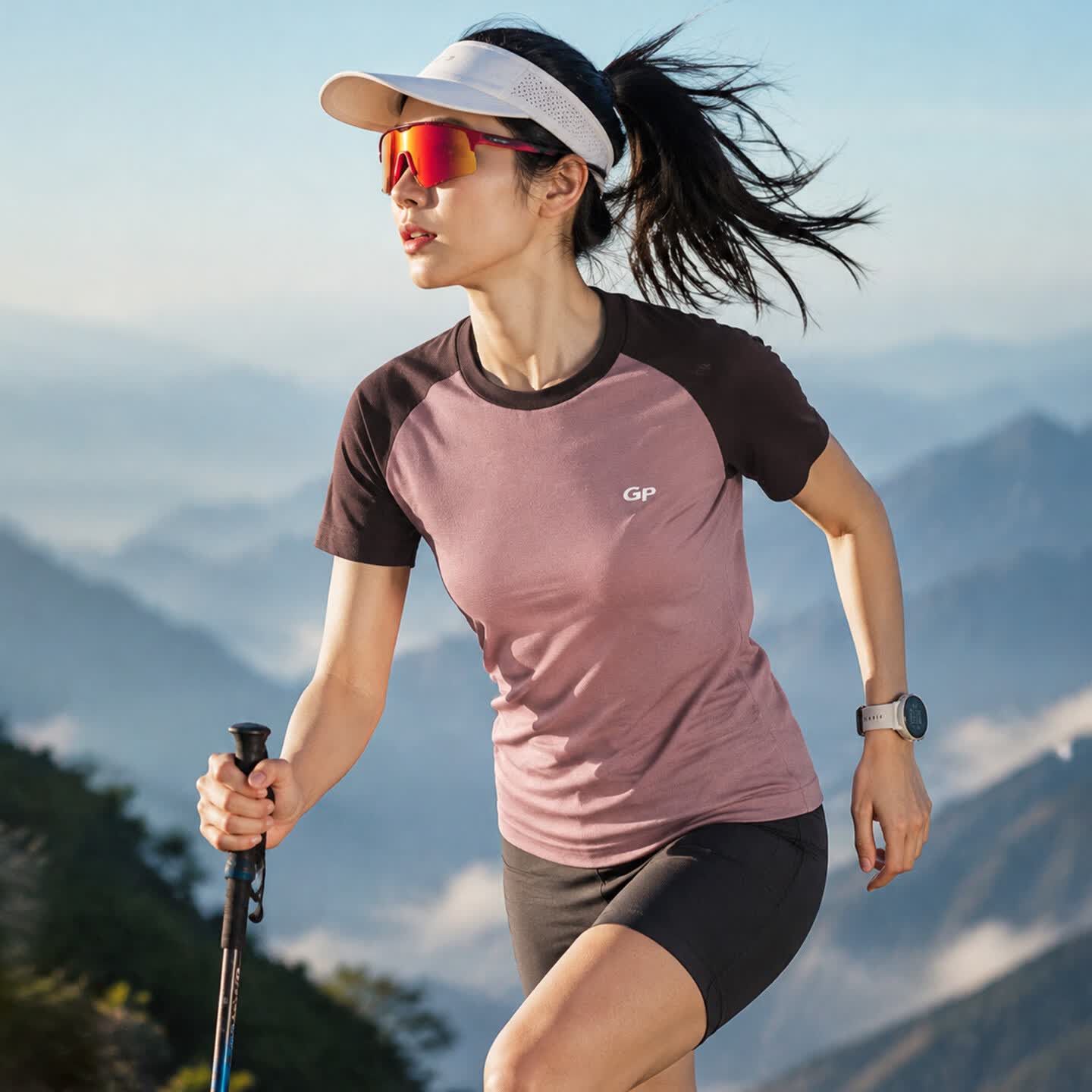 灰壳夏季户外羊毛T恤女美利奴羊毛速干衣户外登山徒步短袖女士 萌芽绿 M 推荐体重95-110斤