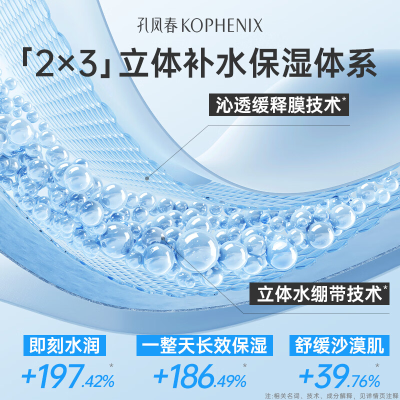 孔凤春【新品上市】面膜补水保湿提亮抗皱控油舒缓肌肤温和不刺激 【补水保湿】10片