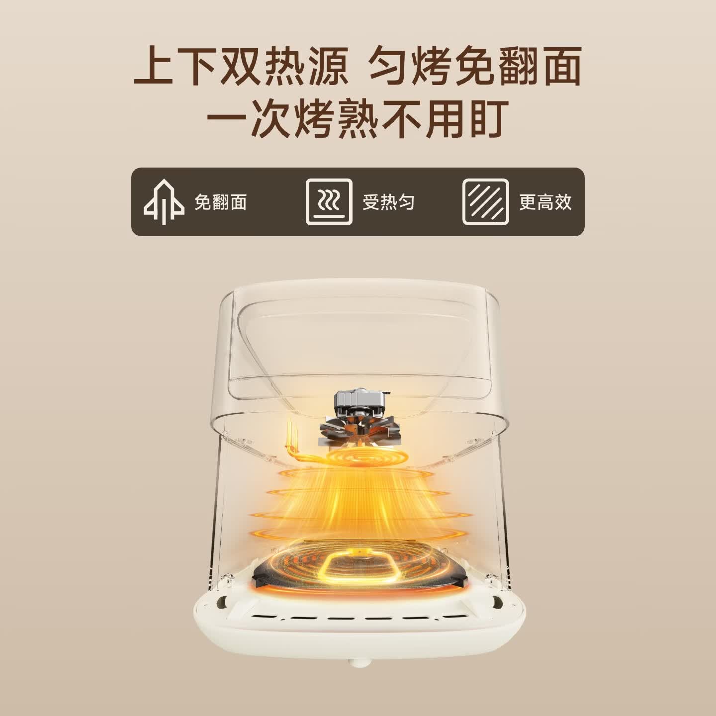 追觅【价保618】空气炸锅蒸烤一体TL30 白色款 家用容量6L 烤箱免翻面 2026新款 0氟钛陶 全金属内腔