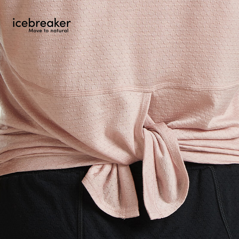 icebreaker春夏美丽奴羊毛女125Cool-Lite可机洗户外登山跑步运动短袖T恤 霞粉-0A56XV0LH XS
