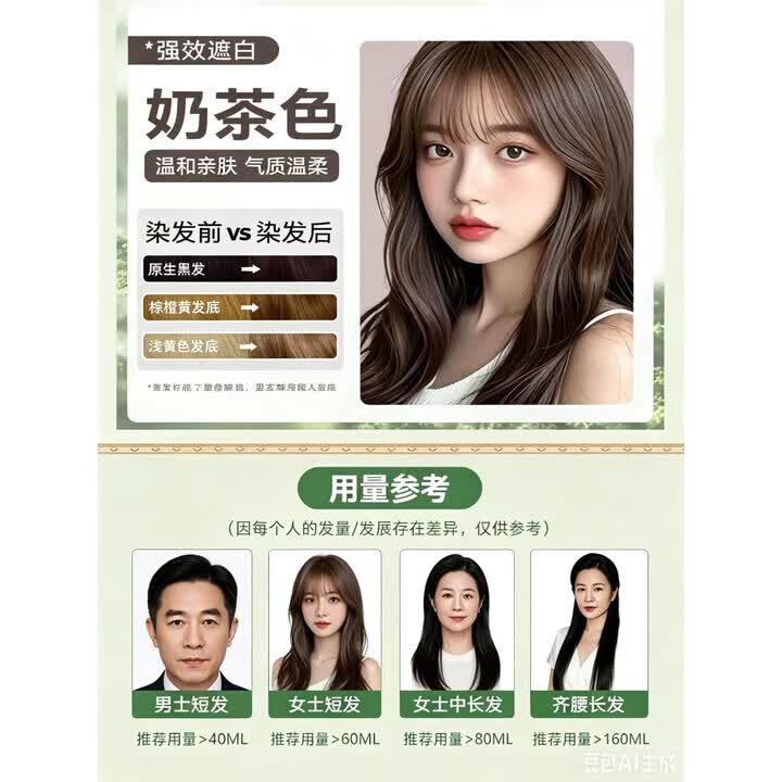 乌珍坊&染发膏植物无刺激不粘头染发剂女士专用自己在家 自然黑 巧克力咖啡【南京同仁堂】 500ml