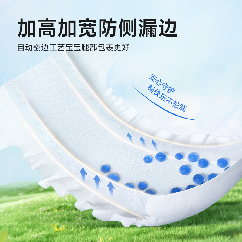 班尼小猪旗舰正品小猪快跑紫草精华薄款婴幼儿专用干爽拉拉裤尿不湿 4XL拉拉裤 24片/包(20KG以上)1包